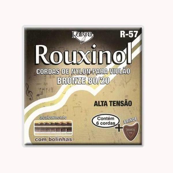 Encordoamento Rouxinol Violão Nylon Alta T C. Bolinha R-57