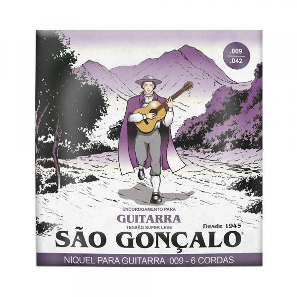 Encordoamento São Gonçalo P/ Guitarra Níquel 9/42 - EC0446