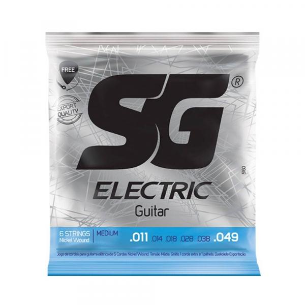 Encordoamento SG Eletric P/ Guitarra Nickel Light 11/49 - EC0381 - Sg Strings