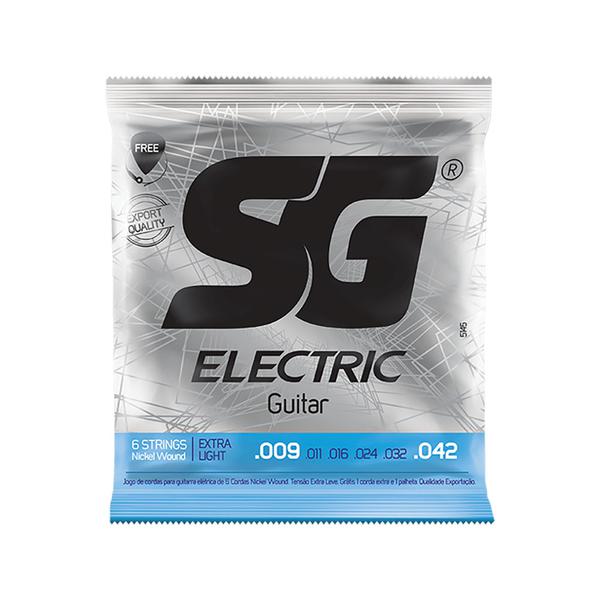 Encordoamento SG Eletric P/ Guitarra Nickel Light 9/42 - EC0212 - Sg Strings