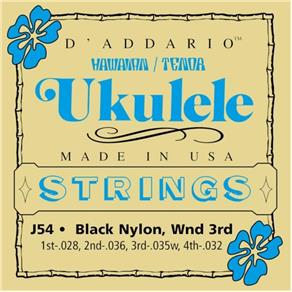 Encordoamento Ukulele D`Addario J54 Havaiano Tenor