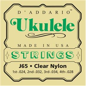 Encordoamento Ukulele D`Addario J65 Soprano