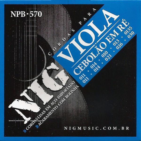 Encordoamento Viola Caipira Cebolão D NIG Pho/Bro Bolinha NPB570