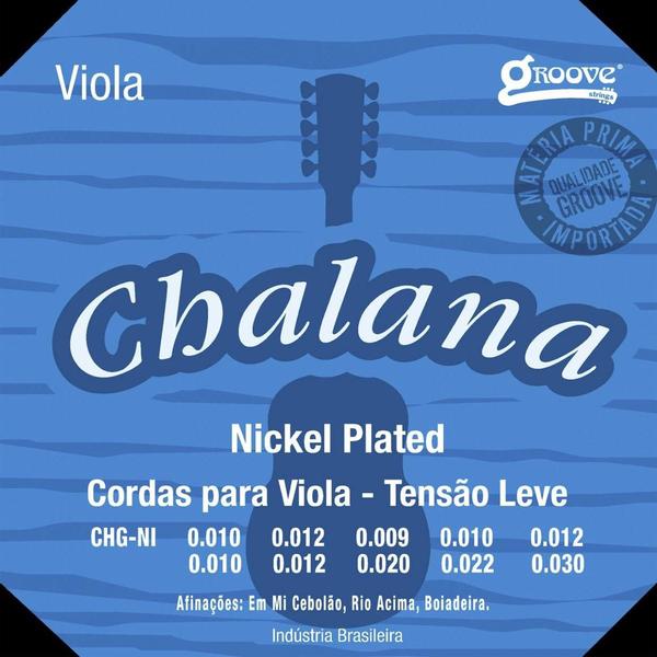 Encordoamento Viola Chalana CHG-NI Tensão Leve Nickel Plated NPS8% - Groove