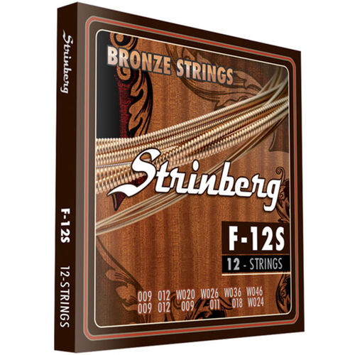 Encordoamento Violão 12 Cordas Aço Strinberg F12s