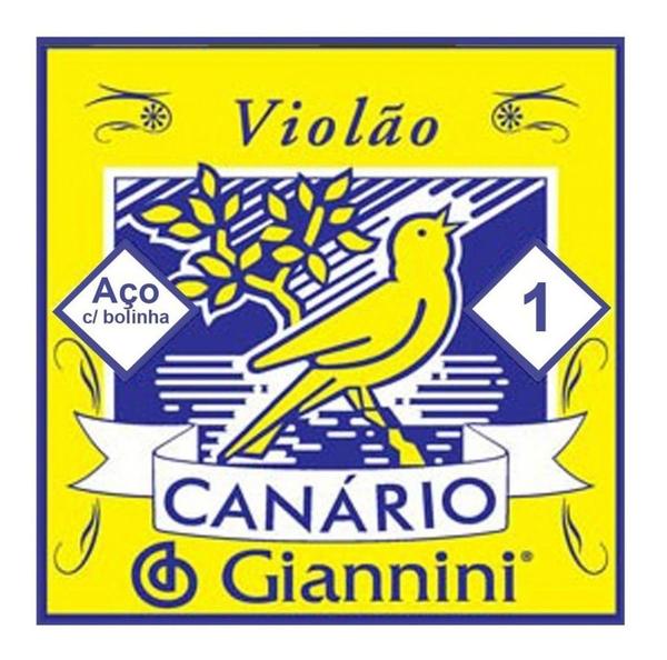 Encordoamento Violão Aço C/ Bolinha Canário Giannini + Nf