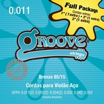 Encordoamento Violao Aço Groove Full Pack 0.011 Gfp4 Jogo Com 9 Cordas