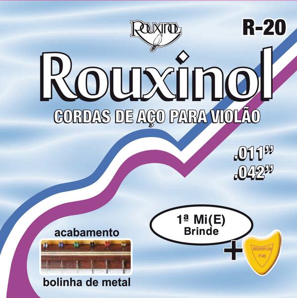 Encordoamento Violão Aço R20 com Bolinha com 12 - Rouxinol