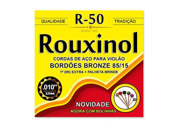 Encordoamento Violão Aço Rouxinol R-50 com Bolinha
