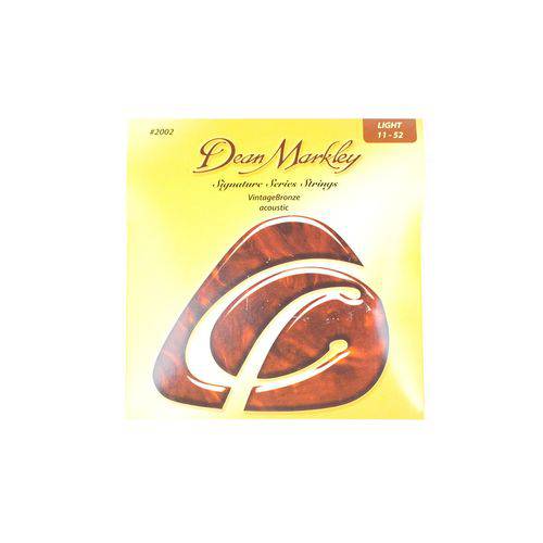 Encordoamento Violão Dean Markley Vintage Bronze 011 52 - #2002 DEAN MARKLEY