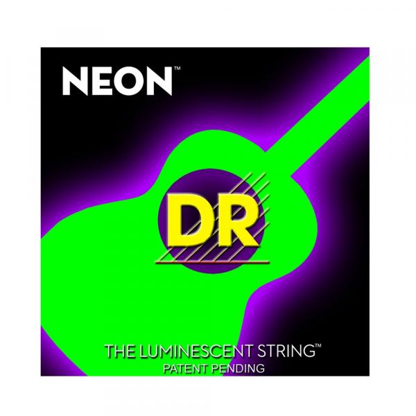 Encordoamento Violão Dr NGA 10 Aço Neon Green