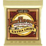 Encordoamento Violao Ernie Ball Earthwood 8020 Extra Light 010.050