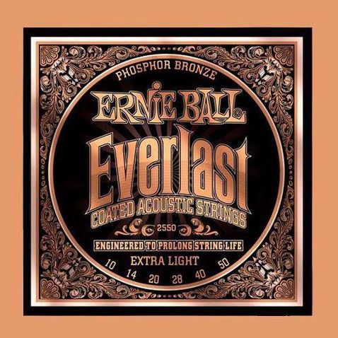 Encordoamento Violao Ernie Ball Everlast Phosphor Bronze X-light