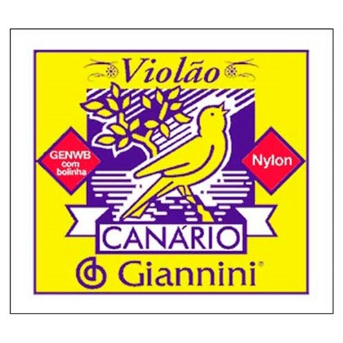 Encordoamento Violão Giannini Genwb Canário Nylon