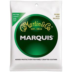 Encordoamento Violão Martin 010-047 M1000 Marquis 80/20 Bronze Extra Light