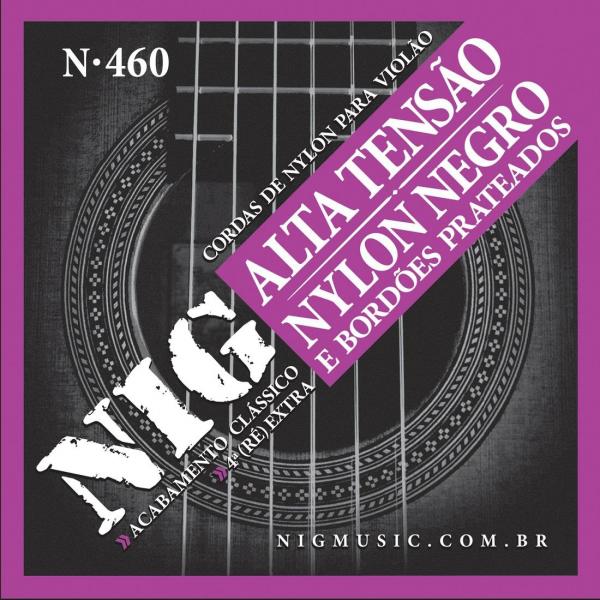 Encordoamento Violao NIG N-460 Nylon Negro - Alta Tensao - Rouxinol