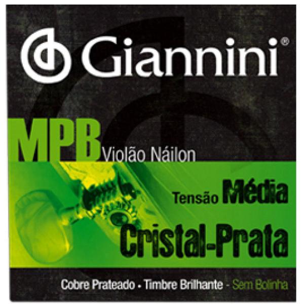 Encordoamento Violão Nylon Cristal-Prata Giannini MPB GENWS