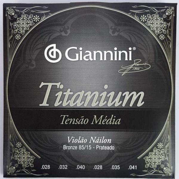 Encordoamento Violão Nylon Giannini Titanium Média GENWTM