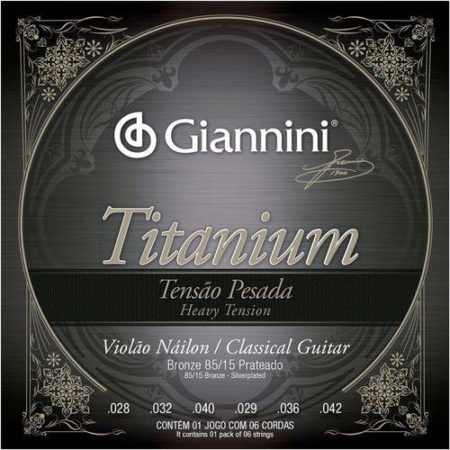 Encordoamento Violão Nylon Giannini Titanium T Pesada GENWTA