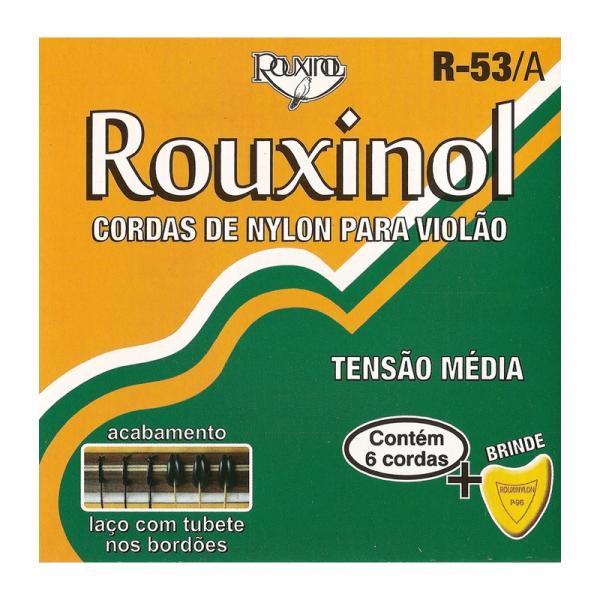 Encordoamento Violão Nylon R53A Rouxinol com 12 Unidades