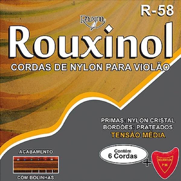 Encordoamento Violao Nylon Rouxinol R58 Tm com Bolinha - Nig