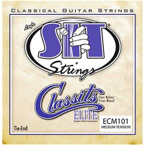 Encordoamento Violão Nylon Sit Strings Medium Tension Classits Elite Ecm101