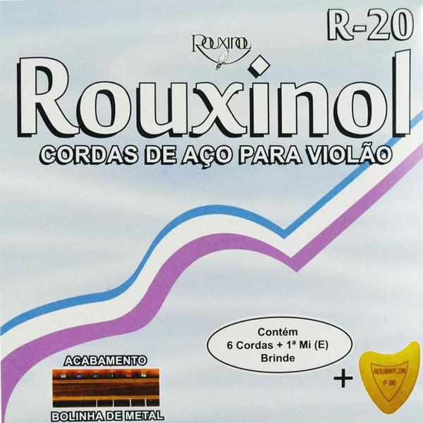 Encordoamento Violão Aço com Bolinha Rouxinol R-20