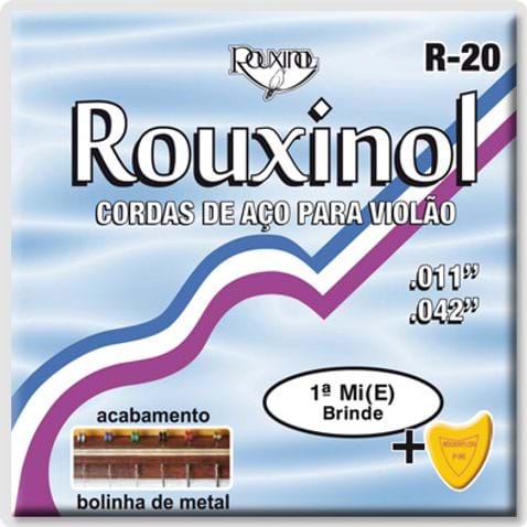 Encordoamento Violao Rouxinol R20 Aco Inox com Bolinha