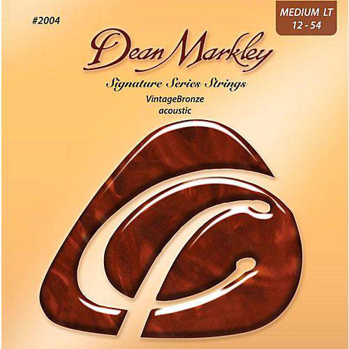 Encordoamento Violao Signature Series, Vintage Bronze, Medium 12,54 2004a - Dean Markley