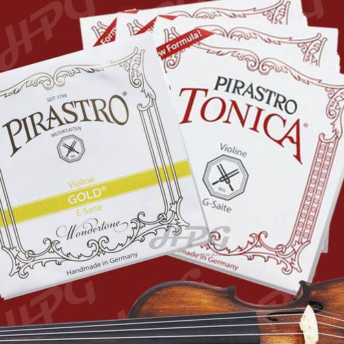 Encordoamento Violino Pirastro Tonica / Gold 4/4