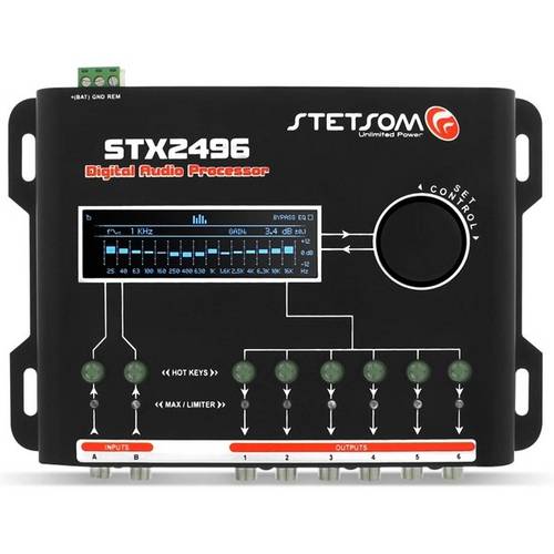Equalizador Stetsom Stx2496 Processador Digital 15 Bandas Automotivo