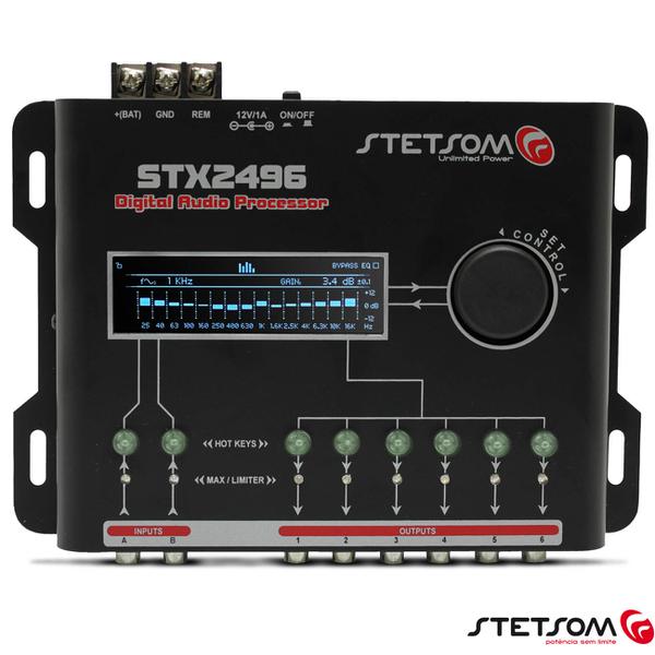 Equalizador Stetsom STX2496 Processador Digital 15 Bandas Automotivo
