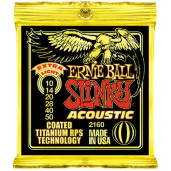 Ernie Ball - Corda (.010/.050) 2160 Coated Slinky Acoustic ExtraLight