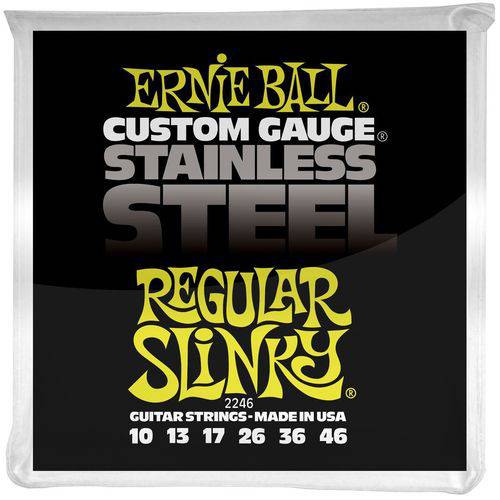 Ernie Ball - Corda para Guitarra Stainless Steel Regular Slinky 2246