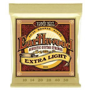 Ernie Ball Earthwood Extra Light Corda P/ Violão 010 - 050