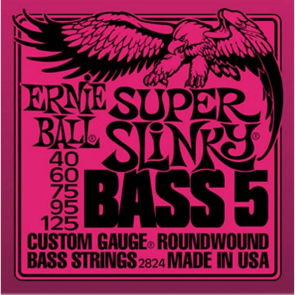 Encordoamento para Baixo 5C Super Slinky 2824 - Ernie Ball