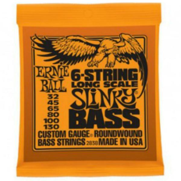 Ernie Ball - Encordoamento para Contrabaixo 6C String Slinky Bass 2838