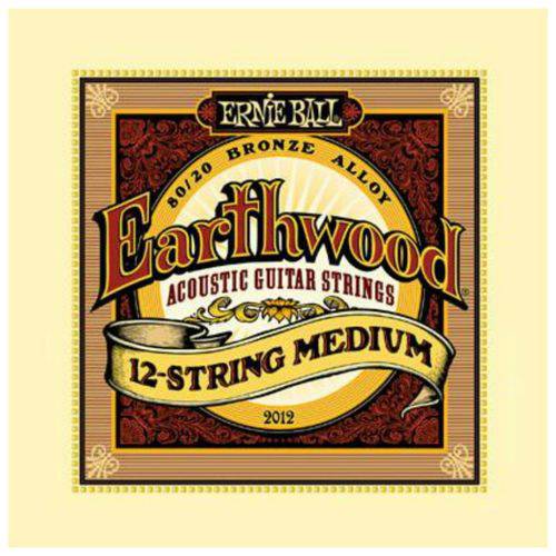 Ernie Ball - Encordoamento para Violão 12c Earthwood Acoustic 2012