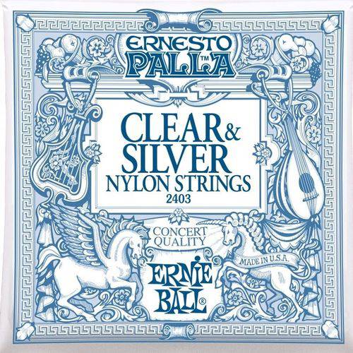 Ernie Ball - Encordoamento para Violão Ernesto Palla Clássico Nylon 2403 Tensão Média Normal