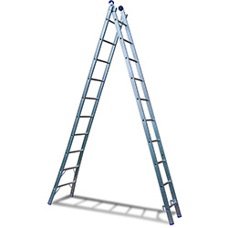 Tamanhos, Medidas e Dimensões do produto Escada Extensível 2x10 20 Degraus - Mor