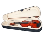 Escala 1/8 De Madeira Soild Violino Violino Violino Com Caixa De Armazenamento Preto
