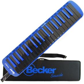 Escaleta Melodica Becker Seaside Azul 37 Teclas com Estojo Case