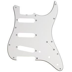 Escudo de Guitarra Strato Sss Branco Novo 11 Furos