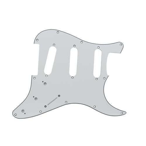 Escudo Guitarra Stratocaster SSS - Branco