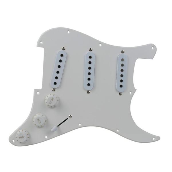 Escudo Guitarra Stratocaster Strato Sss Branco Pérolado com Parafusos - Dolphin