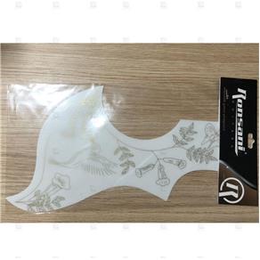 Escudo para Violão Floral Branco Ronsani Humming Bird(beija-flor) Long 308