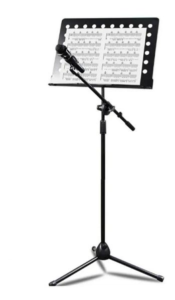 Estante Partitura e Pedestal de Microfone 2x1 Mellody PA513