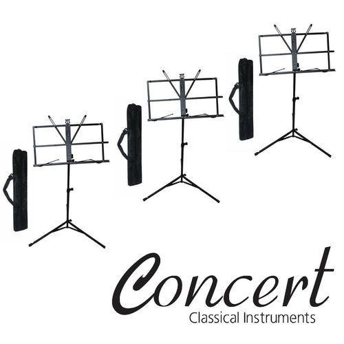 Estante Partitura Pedestal Suporte Concert Ms10 - Kit com 3