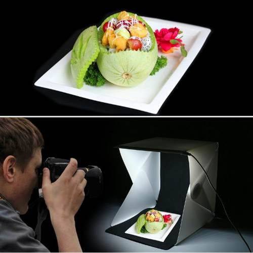 Estudio Fotografico Fotografia para Ecommerce com Iluminação Led Mini Portatil Completo Tenda Fotogr