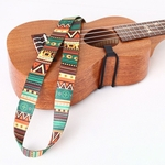 Ethnic Estilo Ukulele Correia de transferência térmica guitarra Belt Acessórios guitarra instrumento Ribbon Redbey